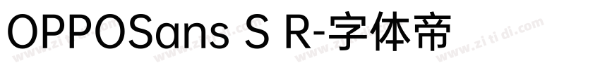 OPPOSans S R字体转换